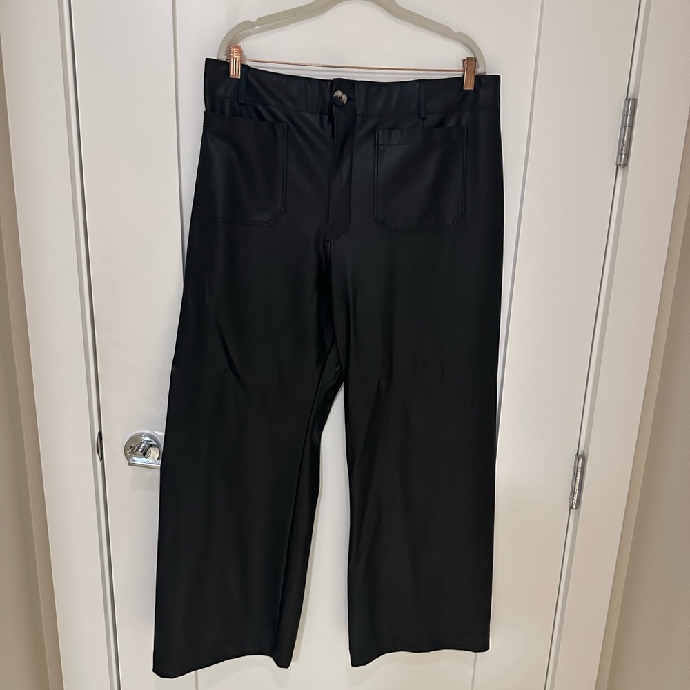 Anthropologie Leather Collette Pants - Long